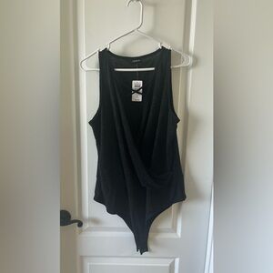 Torrid NWT Black Wrap Sleeveless Bodysuit size  1X